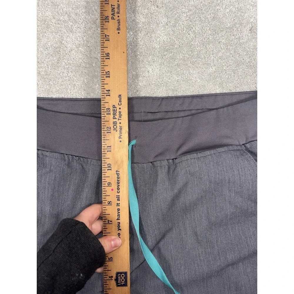 FIGS High Waisted Yola Skinny Scrub‎ Pants Graphite Gray Size XL Petite Cargo